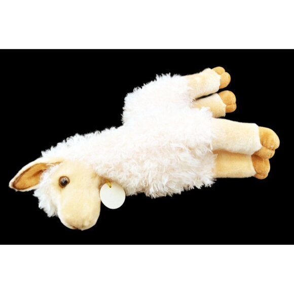 Miyoni By Aurora Standing Plush Llama Soft Cream Stuffed Animal Toy 12" Tall - Picture 13 of 14